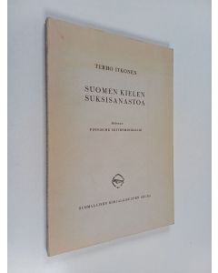 Kirjailijan Terho Itkonen käytetty kirja Suomen kielen suksisanastoa