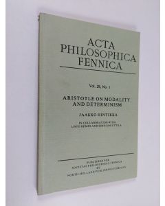 Kirjailijan Jaakko Hintikka käytetty kirja Aristotle on Modality and Determinism