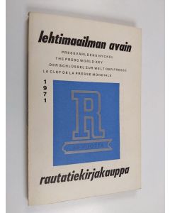 käytetty kirja Lehtimaailman avain 1971