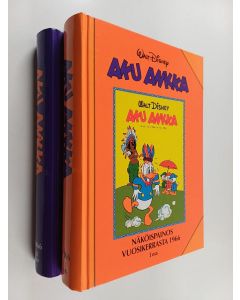 Kirjailijan Walt Disney käytetty kirja Aku Ankka näköispainos vuosikerrasta 1966, 1-2