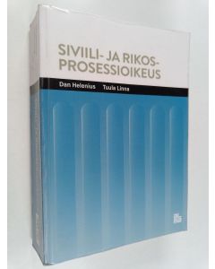 Kirjailijan Dan Helenius käytetty kirja Siviili- ja rikosprosessioikeus