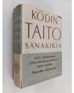 Kirjailijan Vilho Setälä käytetty kirja Kodin taitosanakirja