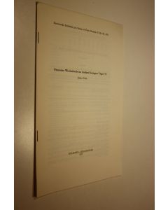 Kirjailijan Ilkka Sten käytetty teos Finnische Wiederfunde im Ausland beringter Vögel VI (ERINOMAINEN)