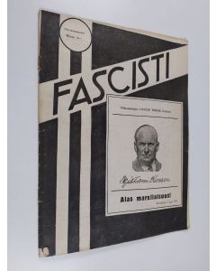 Kirjailijan Gustaf Wrede käytetty teos Fascisti-lehti