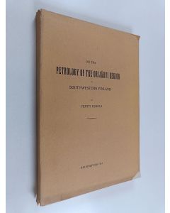 Kirjailijan Pentti Eskola käytetty kirja On the Petrology of the Orijärvi Region in Southwestern Finland