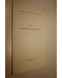 Kirjailijan Ilkka Sten käytetty teos Finnische Wiederfunde im Ausland beringter Vögel V (ERINOMAINEN)