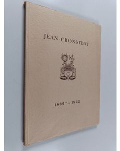 Kirjailijan H. E. Pipping käytetty kirja Jean Cronstedt 1832 11/11 1932 : minneskrift på uppdrag av Nordiska föreningsbanken utarbetad