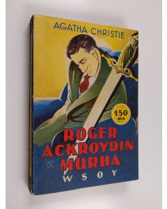 Kirjailijan Agatha Christie käytetty kirja Roger Ackroydin murha