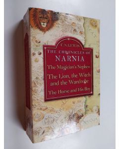 Kirjailijan C. S. Lewis käytetty kirja The Chronicles Of Narnia : The Magician's Nephew ; The Lion, the Witch and Wardrobe ; The Horse and His Boy