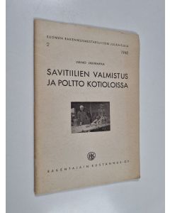 Kirjailijan Väinö Järvenpää käytetty teos Savitiilien valmistus ja poltto kotioloissa