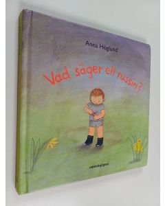 Kirjailijan Anna Höglund käytetty kirja Vad säger ett russin?