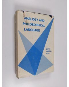 Kirjailijan David B. BURRELL käytetty kirja Analogy and philosophical language
