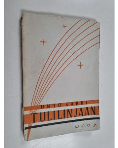 Kirjailijan Unto Karri käytetty kirja Tulilinjaan : runoja
