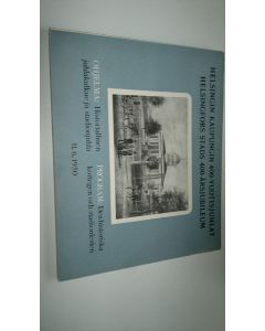 käytetty kirja Helsingin kaupungin 400-vuotisjuhlat : ohjelma: Historiallinen juhlakulkue ja stadionjuhlat 11.6.1950 = Helsingfors stads 400-årsjubileum : program: Den historiska kortegen och stadionfesten 11 6 1950