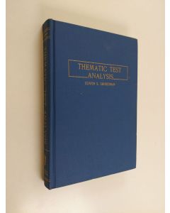 Kirjailijan Edwin S. Shneidman käytetty kirja Thematic test analysis