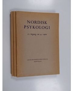 käytetty kirja Nordisk psykologi 12. årg, nr. 1-4