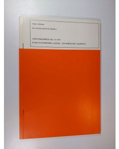 Kirjailijan Veikko Heinonen käytetty teos Six factor analytic models