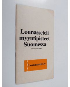 käytetty teos Lounassetelimyyntipisteet Suomessa tammikuu 1980