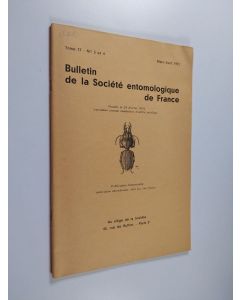käytetty teos Bulletin de la Société entomologique de France mars-avril 1972