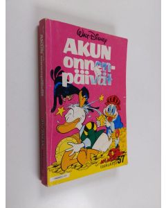 Kirjailijan Walt Disney käytetty kirja Akun onnenpäivät