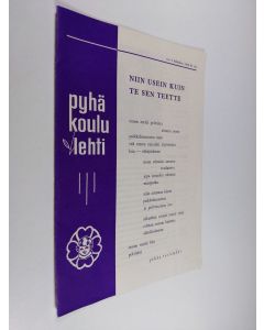 Kirjailijan Pentti Taipale käytetty teos Pyhäkoululehti 4/1968