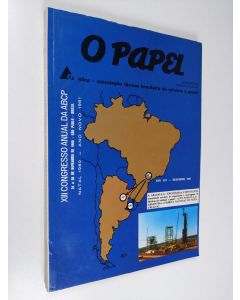 käytetty kirja O Papel ABCP - Associacao Tecnica Brasileira de Celulose e Papel - Dezembro 1980