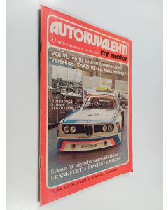 käytetty teos Autokuvalehti mr motor 1/1976