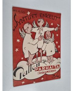 Kirjailijan Reino Hirviseppä käytetty teos Pallen parhaita revyylauluja 4/1945 : Syntiset enkelit