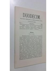 käytetty teos Duodecim : lääketieteellinen aikakauskirja (ERINOMAINEN)
