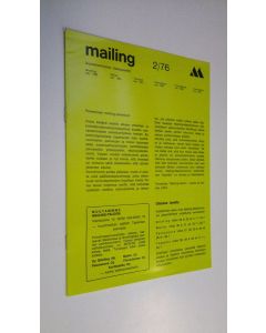 käytetty teos Mailing 2/76