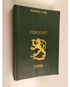 käytetty kirja Verolait 1/2018