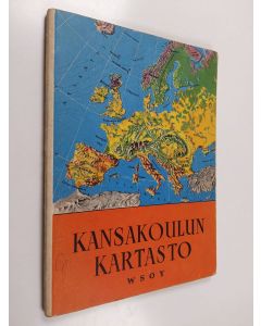 Kirjailijan Arvi Ulvinen käytetty kirja Kansakoulun kartasto