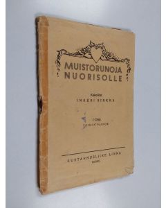 käytetty kirja Muistorunoja nuorisolle 1