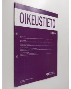 käytetty teos Oikeustieto 3/2013 : Turun yliopiston oikeustieteellisen tiedekunnan yksityisoikeuden tiedotuslehti