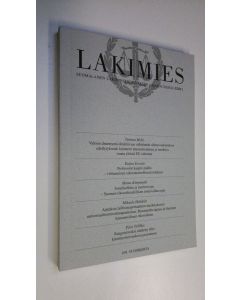 käytetty kirja Lakimies 5/2011 : Suomalaisen lakimiesyhdistyksen aikakauskirja (ERINOMAINEN)
