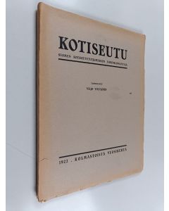käytetty kirja Kotiseutu 1922