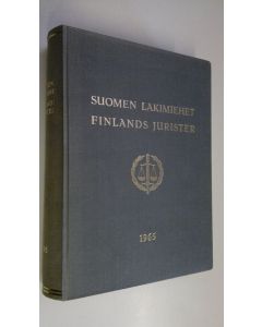 Tekijän Åke Backström  käytetty kirja Suomen lakimiehet 1965 = Finlands jurister 1965
