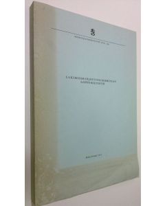 käytetty kirja Lakimiesharjoittelukomitean loppumietintö