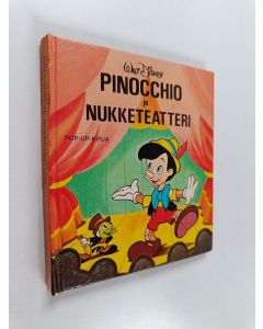 Kirjailijan Walt Disney käytetty kirja Pinocchio ja nukketeatteri