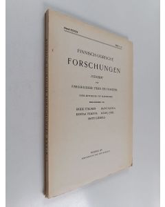 käytetty kirja Finnisch-ugrische forschungen zeitschrift fur finnisch-ugrische sprach- und volkskunde, band 39, heft 1-2