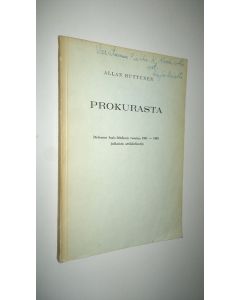 Kirjailijan Allan Huttunen käytetty kirja Prokurasta