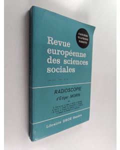käytetty kirja Revue europénne des sciences sociales - Tome XXV 1987 N:o 75