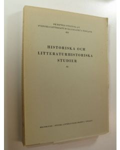 käytetty kirja Historiska och litteraturhistoriska studier 43