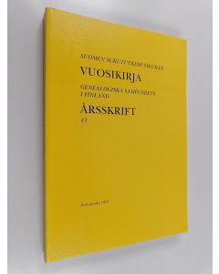 käytetty kirja Suomen sukututkimusseuran vuosikirja 43 = Genealogiska samfundets i Finland årsskrift