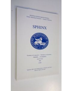 Kirjailijan Societas scientiarum Fennica käytetty kirja Sphinx Årsbok - Vuosikirja LXIII 1985
