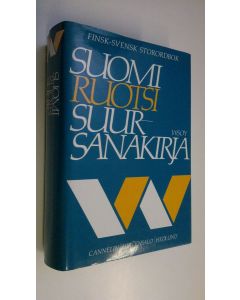 Kirjailijan Knut Cannelin käytetty kirja Suomi-ruotsi-suursanakirja = Finsk-svensk storordbok