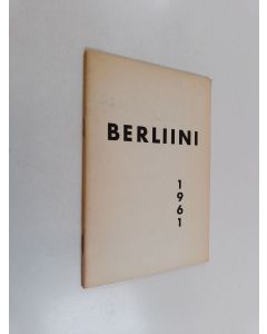 käytetty teos Berliini 1961