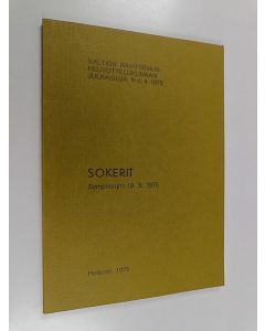 käytetty kirja Sokerit - symposium 19.5.1975