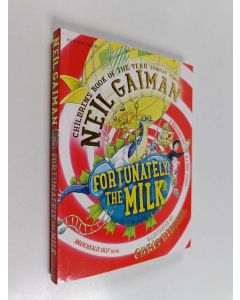 Kirjailijan Neil Gaiman käytetty kirja Fortunately, the milk
