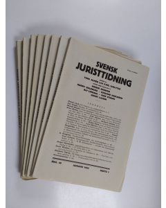 käytetty kirja Svensk juristtidning vuosikerta 1955 (nrot 1-9, puuttuu nro 10)